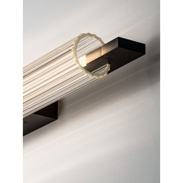 Mat crna LED zidna lampa aluminijska s mogućnosti zatamnjivanja Glovia – Nova Luce-image-3