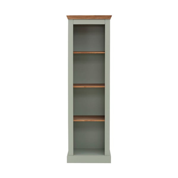 Svijetlo zelena biblioteka od masivnog bora 55x180 cm Selma – Støraa