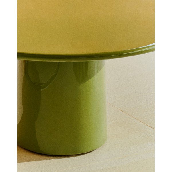 Okrugao vrtni stolić za kavu betonski ø 85 cm Albanella – Kave Home-image-4