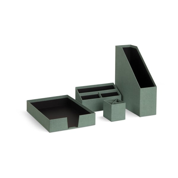 Kartonski uredski organizatori u setu 4 kom Hugo Canvas Paper Laminate – Bigso