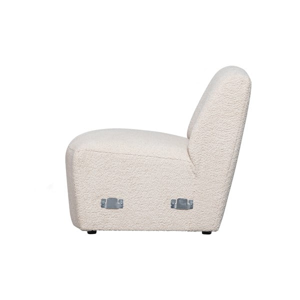 Krem modularna sjedeća garnitura od bouclé tkanine (srednji modul ) Coco  – WOOOD-image-3