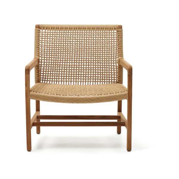 Drvena vrtna stolica u prirodnoj boji Sabolla - Kave Home-image-1