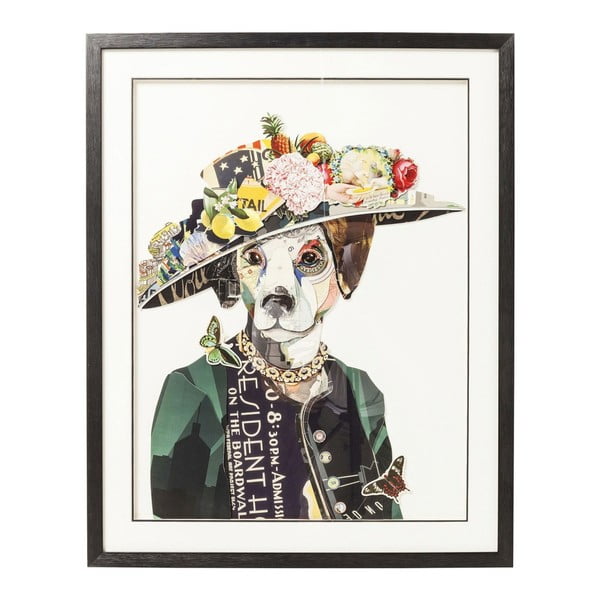Slika Kare Design Art Lady Dog, 72 x 90 cm