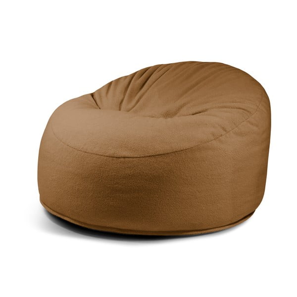 Smeđa vreća za sjedenje od bouclé tkanine Om 110 – SLOWDOWN