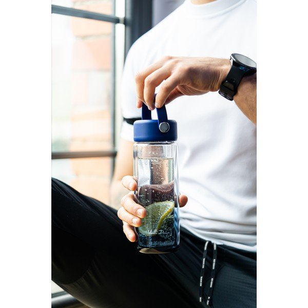 Plava staklena boca za vodu 350 ml Fuori – Vialli Design-image-2