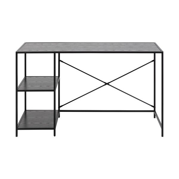 Crni radni stol Actona Seaford, 60 x 130 cm-image-2