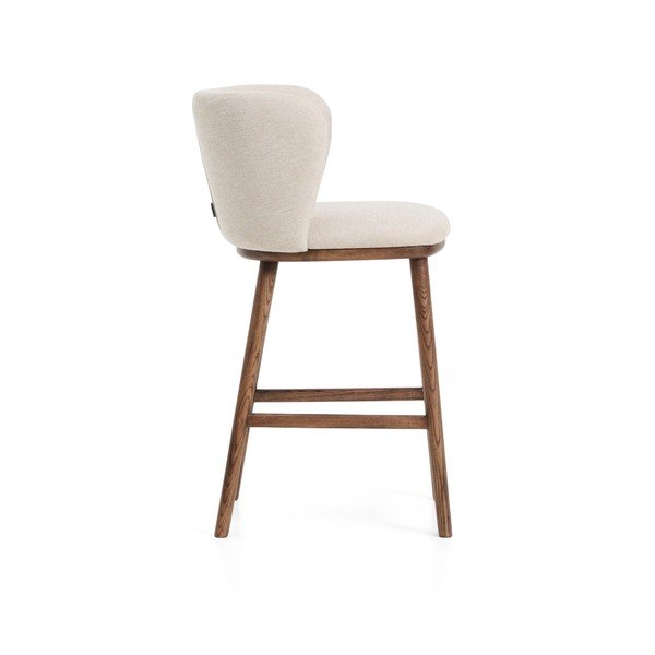 Bež podstavljena barska stolica (visine sjedala 65 cm) Ciselia – Kave Home-image-4