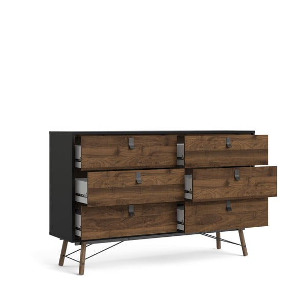 Tamnosmeđa komoda Tvilum Ry, 150 x 95 cm-image-4