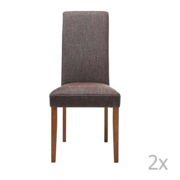 Set od 2 smeđe blagovaonske stolice s bazom od bukve Kare Design Rhythm