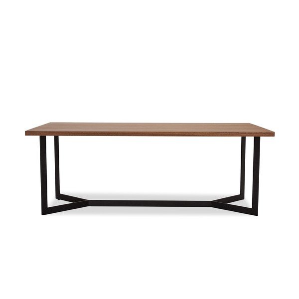 Smeđi stolić za kavu u dekoru od orahovog drveta Furnhouse Tokyo, 140 x 80 cm-image-2