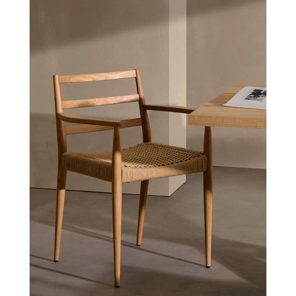 Blagovaonske stolice u setu 2 kom od punog hrasta u prirodnoj boji Analy – Kave Home-image-1