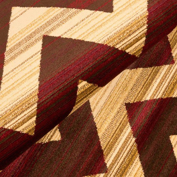 Smeđi izuzetno izdržljivi tepih Floorita Inspiration Zig Zag, 165 x 235 cm-image-1