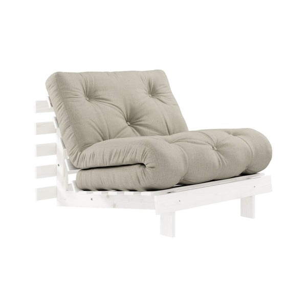 Fotelja / ležaj Karup Design Roots White/Linen Beige