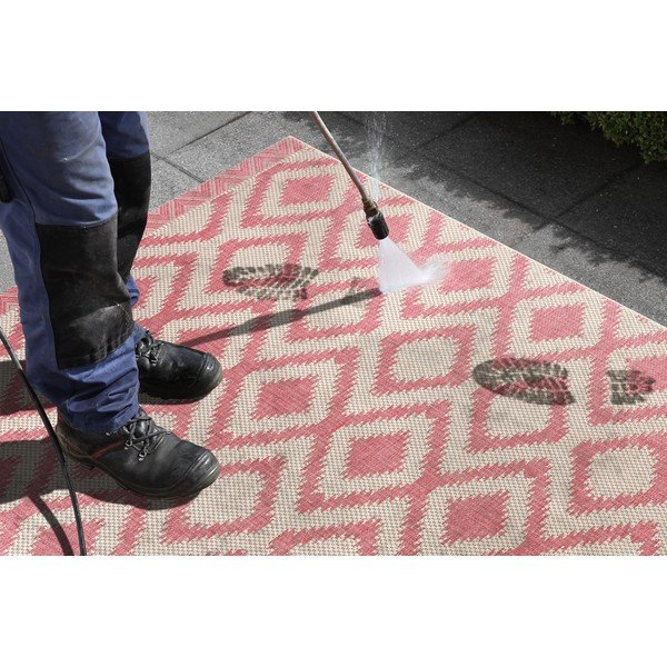 Crveno-krem vanjski tepih NORTHRUGS Isle, 140 x 200 cm-image-1