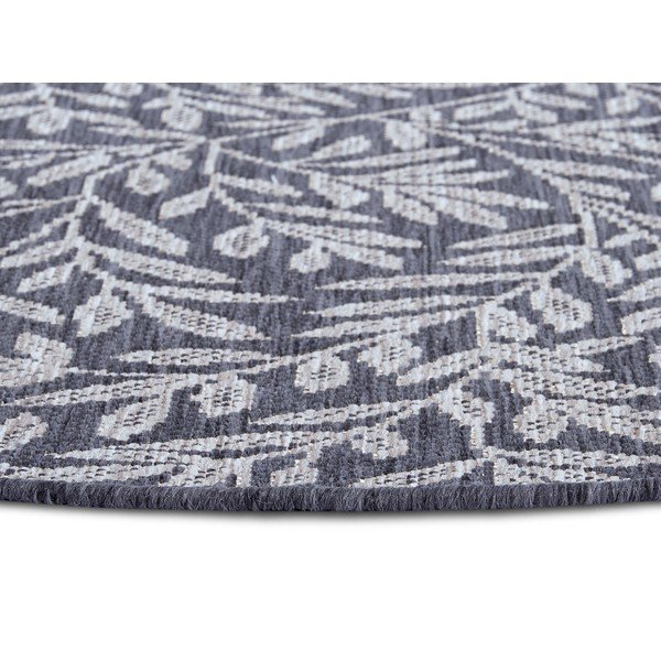 Antracitno sivi okrugli tepih ø 120 cm Twig – Hanse Home-image-3