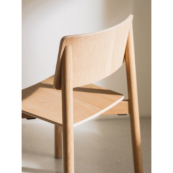 Složiva blagovaonska stolica u dekoru hrasta u prirodnoj boji Wem – noo.ma-image-4
