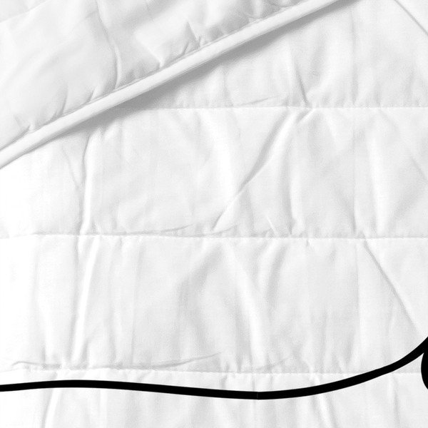 Bijeli pamučni prošiveni prekrivač 240x260 cm My love – Blanc-image-2