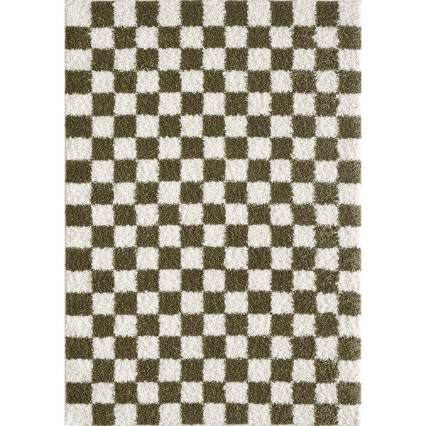 Tamno zeleni/krem tepih 120x170 cm Grida – ESTE