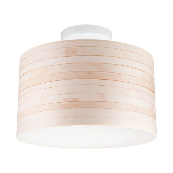 Svjetlo smeđa stropna svjetiljka s tekstilnim sjenilom ø 35 cm Print – LAMKUR