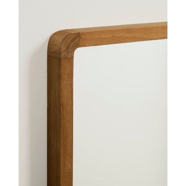 Zidno ogledalo s okvirom od masivnog drveta 45x70 cm Shamel – Kave Home-image-2