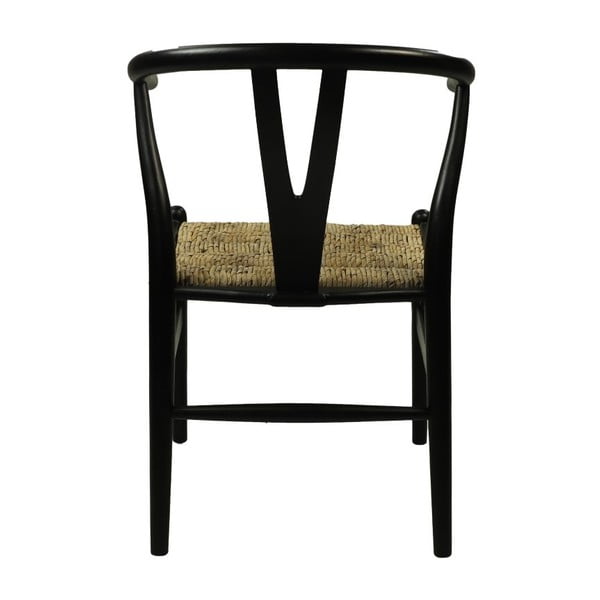 Crna blagovaonska stolica od mahagonija Wishbone - HSM collection-image-3