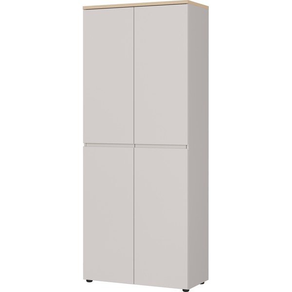 Krem komoda u mat dekoru 80x197x40 cm Lissabon – Germania