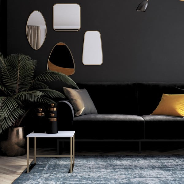 Crni kauč na razvlačenje 217 cm Adley - CosmoLiving by Cosmopolitan-image-1