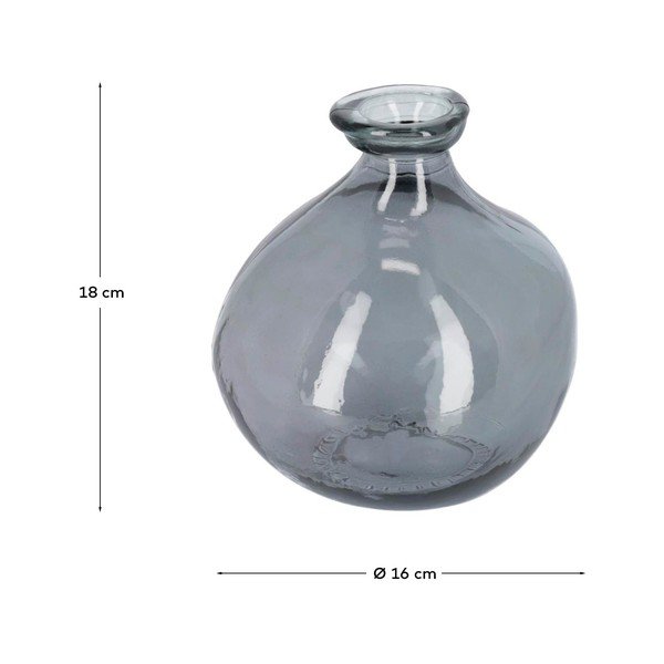 Siva vaza (visina 18 cm) Brenna – Kave Home-image-3