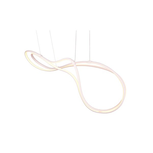 Bijela LED viseća svjetiljka s metalnim sjenilom Nala – Trio Select-image-2