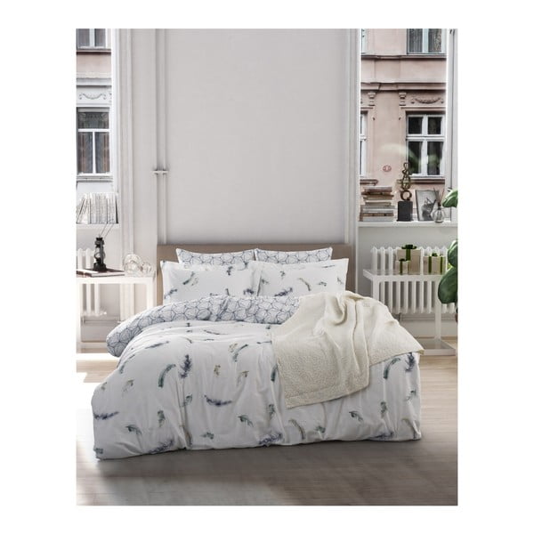 Pamučna posteljina sa posteljinom za bračni krevet Paradise, 200 x 220 cm