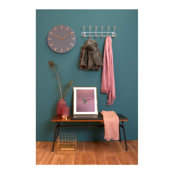 Sivi zidni sat Karlsson Charm-image-1