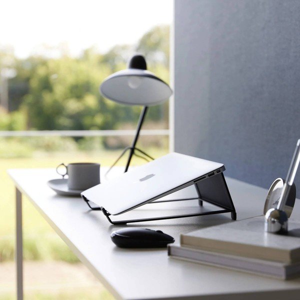 Crni metalni stalak za laptop Tower – YAMAZAKI-image-2