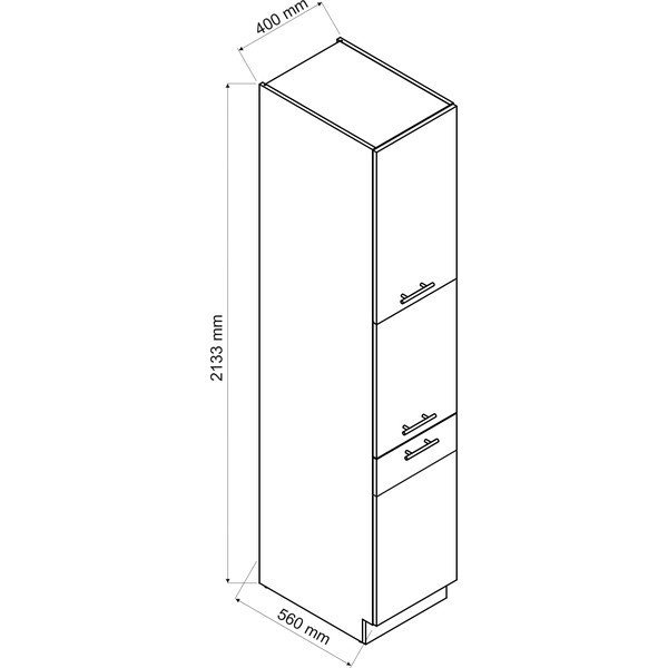 Visoki kuhinjski ormarić za namirnice (širina 40 cm) Kian – STOLKAR-image-1