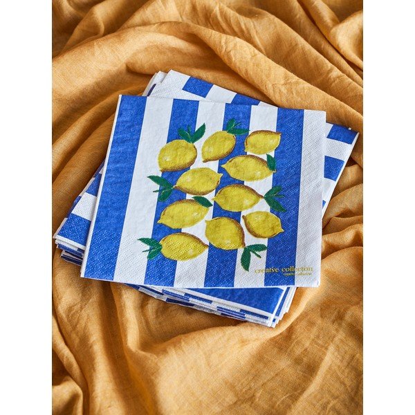 Papirnati ubrusi u setu 20 kom 33x33 cm Limone – Bloomingville-image-2