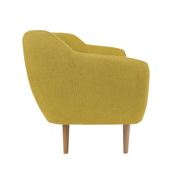 Žuta dvosjeda sa svijetlim nogama Mazzini Sofas Sicile-image-2