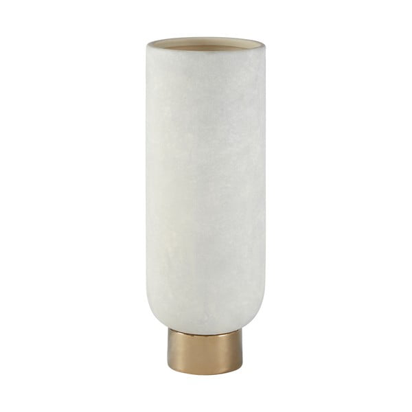 Kamena vaza u bijelo-zlatnim bojama Premier Housewares Callie, visina 32 cm