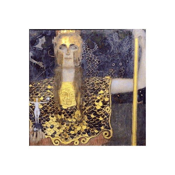 Slika Gustava Klimta - Atena Palada, 45x45 cm
