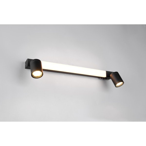 Mat crna LED zidna lampa Enrico – Trio-image-3