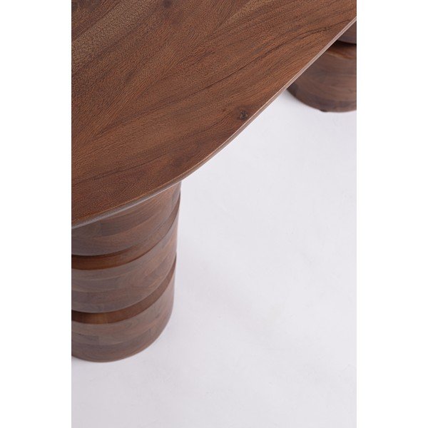 Pomoćni stol od masivnog manga u tamnoj prirodnoj boji 45x130 cm Cortez – Bizzotto-image-3