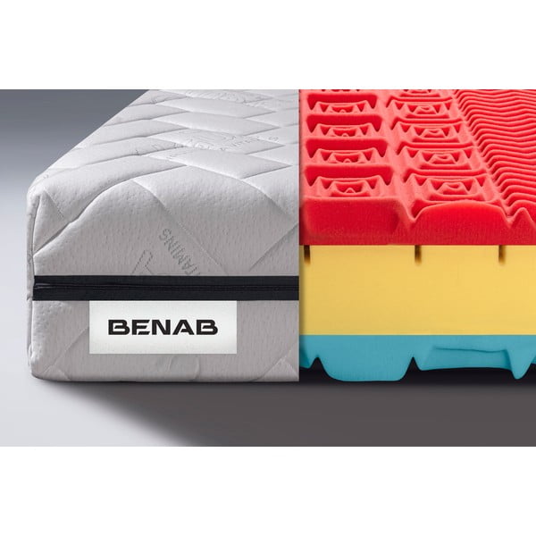 Tvrdi/srednje tvrdi dvostrani pjenasti madrac 160x200 cm BonRelax HR BIO - BENAB-image-1