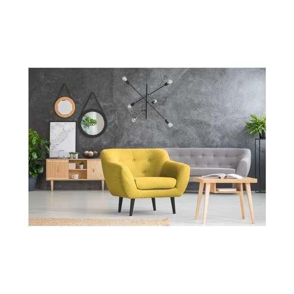 Žuta fotelja Mazzini Sofas Pijemont-image-2