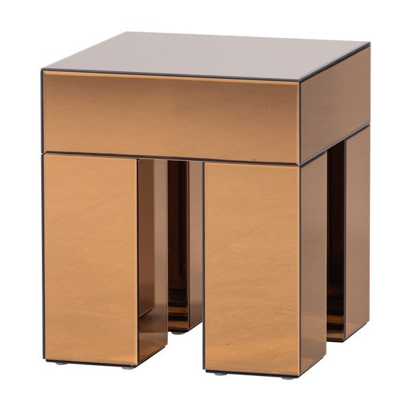 Pomoćni stol u sjajnom dekoru 45x45 cm Mirrox – WOOOD