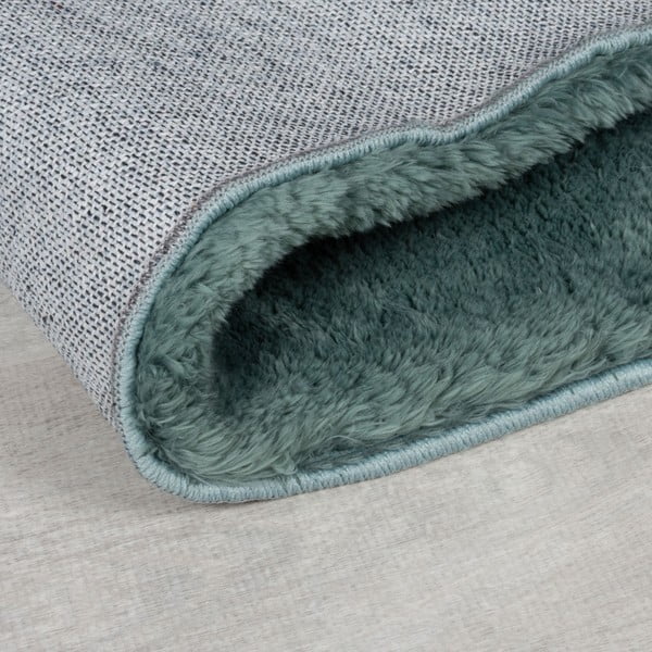 Petrolej zeleno sintetičko krzno 160x230 cm Faroe Wool Look Fur – Flair Rugs-image-2