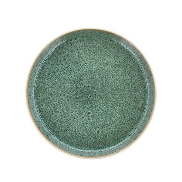 Bijeli/zeleni desertni tanjur od kamenine ø 21 cm Gastro White/Green – Bitz