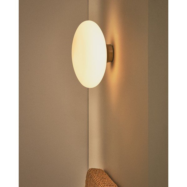 Bijela/u srebrnoj boji zidna lampa ø 26 cm Bamila – Kave Home-image-1