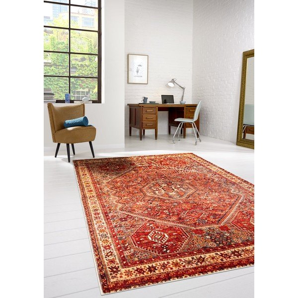 Crveni tepih Floorita Mashad, 80 x 150 cm-image-1