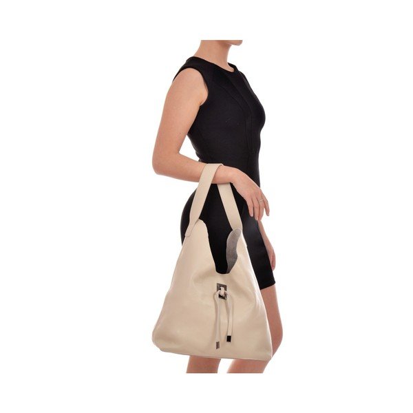 Kožna torba u bež boji Roberta M Halum Beige-image-1