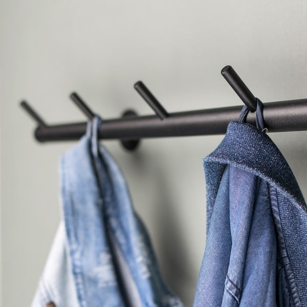 Crna metalna zidna vješalica 55 cm Odin – Spinder Design-image-3