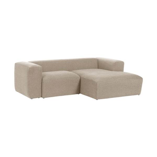 Bež kutna garnitura Kave Home Blok, desni kut-image-2