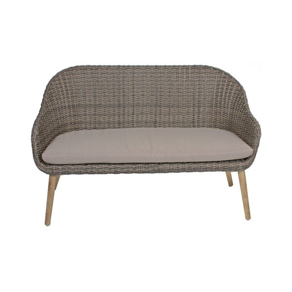 Smeđa vrtna fotelja od masivnog drveta Pueblo – Garden Pleasure-image-3